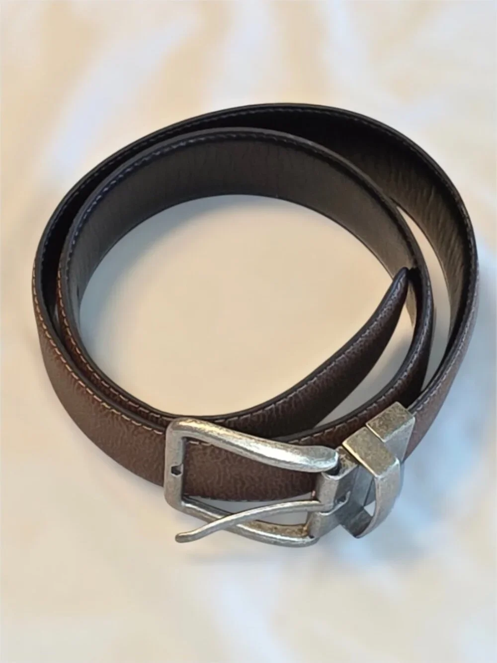 Brown Belt Silver Buckle Accessory Sz 32 Traditional School Uniform Approved